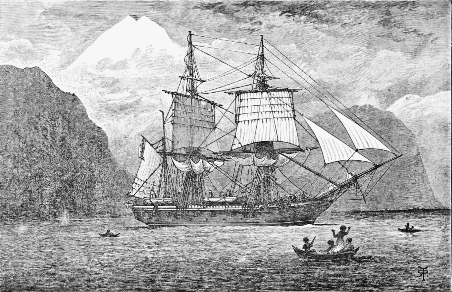 출처: Wikimedia Commons (Popular Science Monthly, Vol. 57; 『The Voyage of the Beagle』 Frontispiece)
